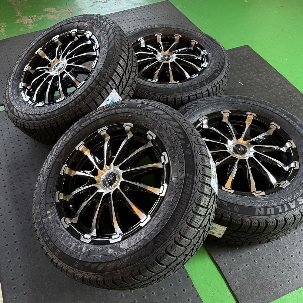 ハイエース 16インチ スタッドレスタイヤ ホイールセット 4本セット SAILUN 215 65R16 製