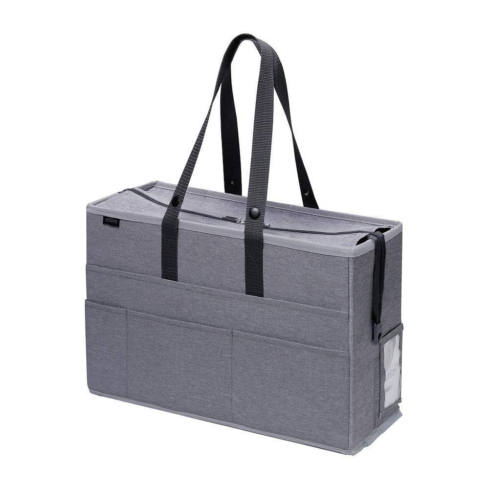 ソニック フタ付キャビネットバッグ ユートリム ノートPC対応 グレー UT-1091-GL （1点）