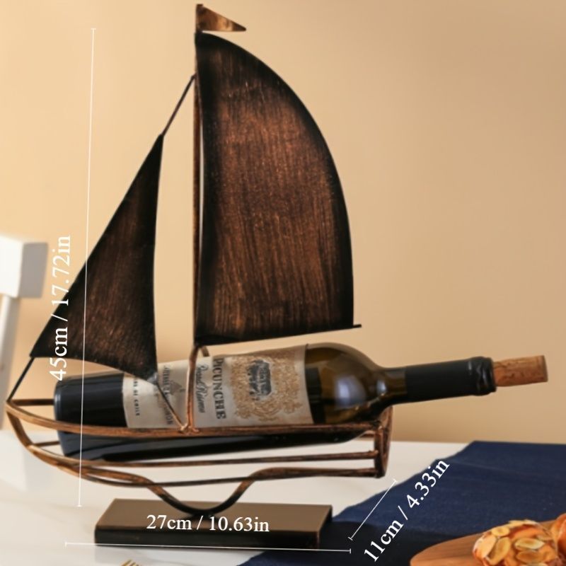ワインボトルホルダー メタル製 ワインラック 卓上 ワインラック 海賊