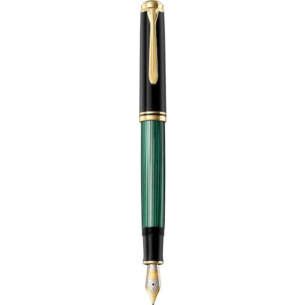 14営業日以内発送 Pelikan ペリカン 4012700986511 万年筆 EF 細字 緑縞 スーベレーン M800 正規輸入品 沖縄離島販売不可