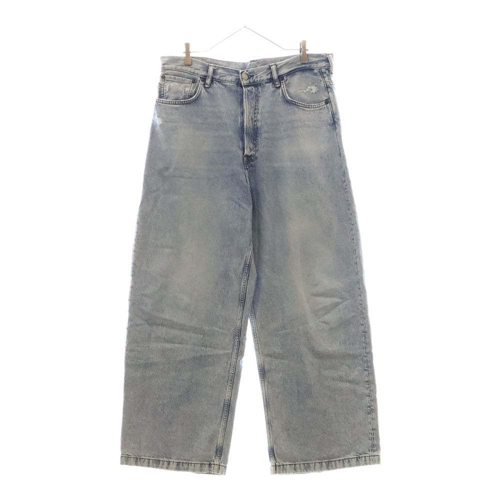 Acne Studios アクネ ストゥディオズ 22SS 1989 LIGHT BLUE TRASH ルーズフィット ボタンフライ デニム バギーパンツ インディゴ FN-MN-5PKT000103