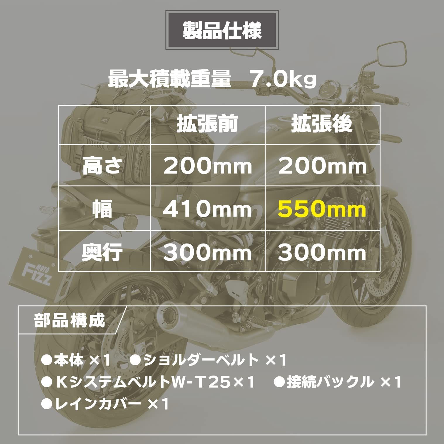 タナックス(TANAX) MOTOFIZZ バイク用 ミニフィールドシートバッグ 容量 19-27L