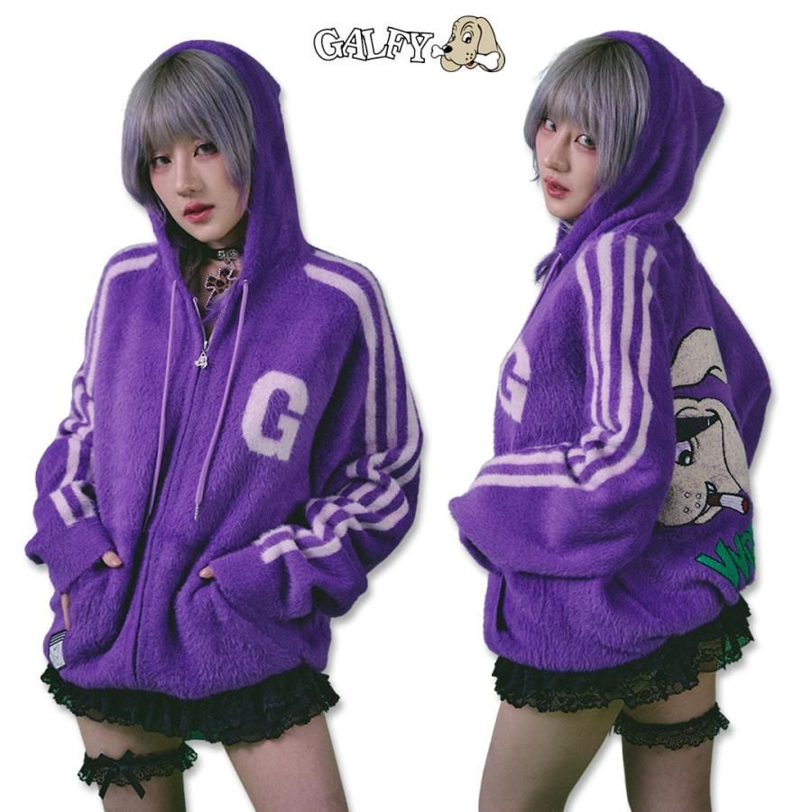 ガルフィーパーカー GALFY（ガルフィー）ガルクエジップパーカー/バックプリント裏毛