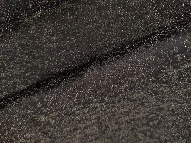 平和屋本店■極上　久保田一竹　幻の辻が花　小紋　鳳凰笹地紋　暈し染め　深紫色地　銀通し地　逸品　DZAA2539kh5 平和屋本店□極上 久保田一竹 幻の辻が花 小紋 鳳凰笹地紋 暈し染め 深