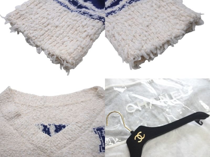 美品　CHANEL　シャネル　ニット 楽天市場】シャネル ニットセーター レイヤード 38サイズ