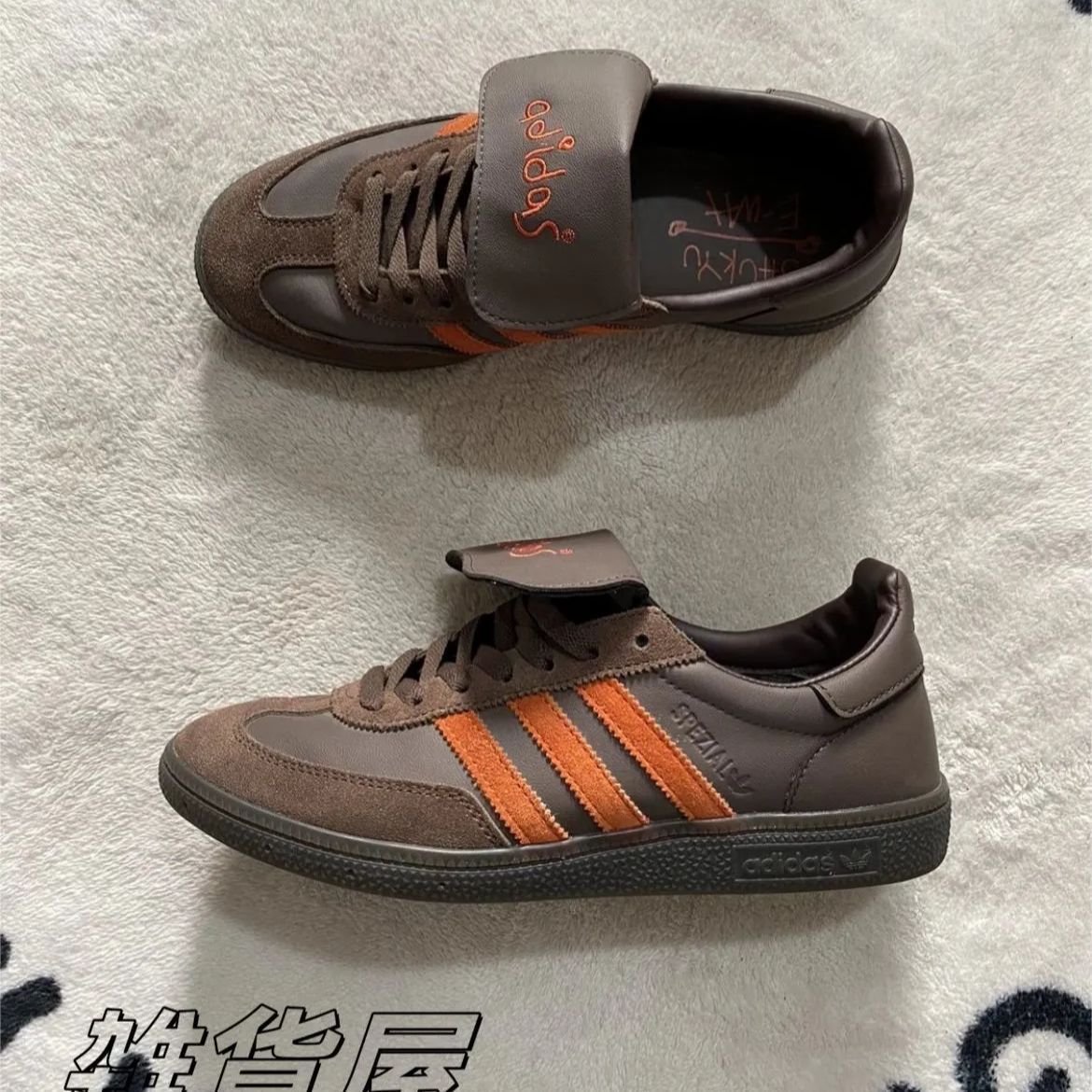 新品未使用adidas HANDBALL SPEZIAL SHUKYU E-WAX BROWN カップル 