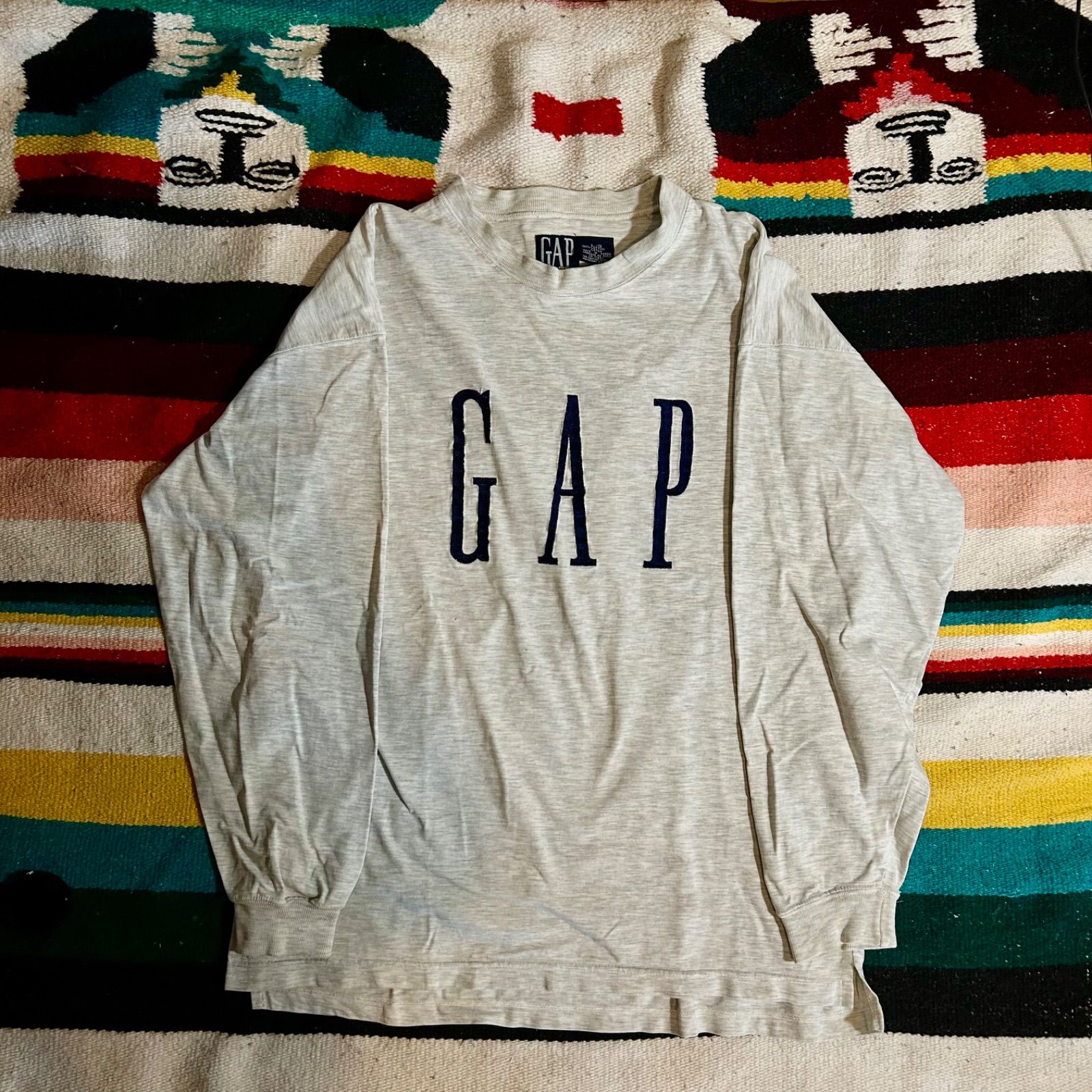 GAP ロゴ ロングティーシャツ ロンT L 90s old OLDGAP オールド
