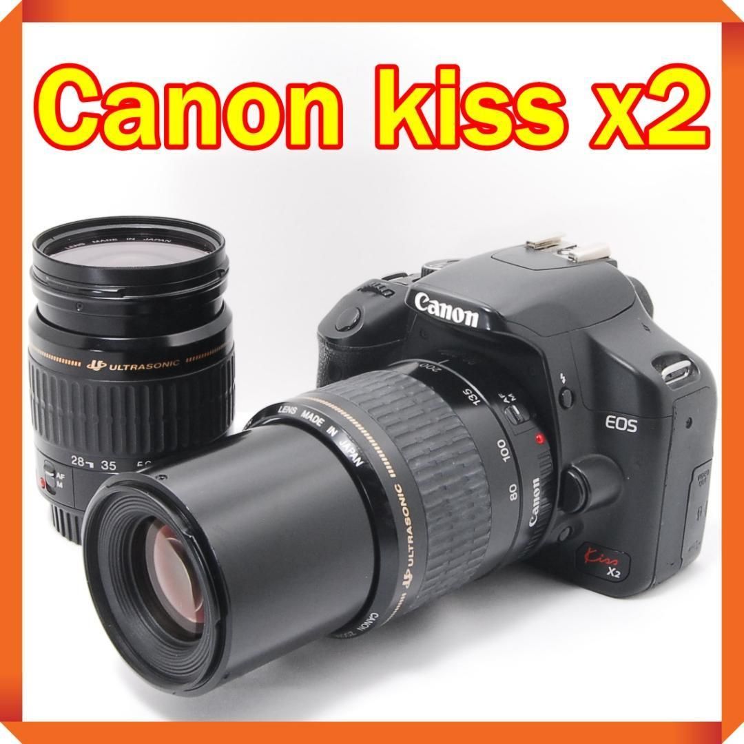 少シャッター数 Canon Kiss x2 人気 一眼レフ カメラ スマホ転送