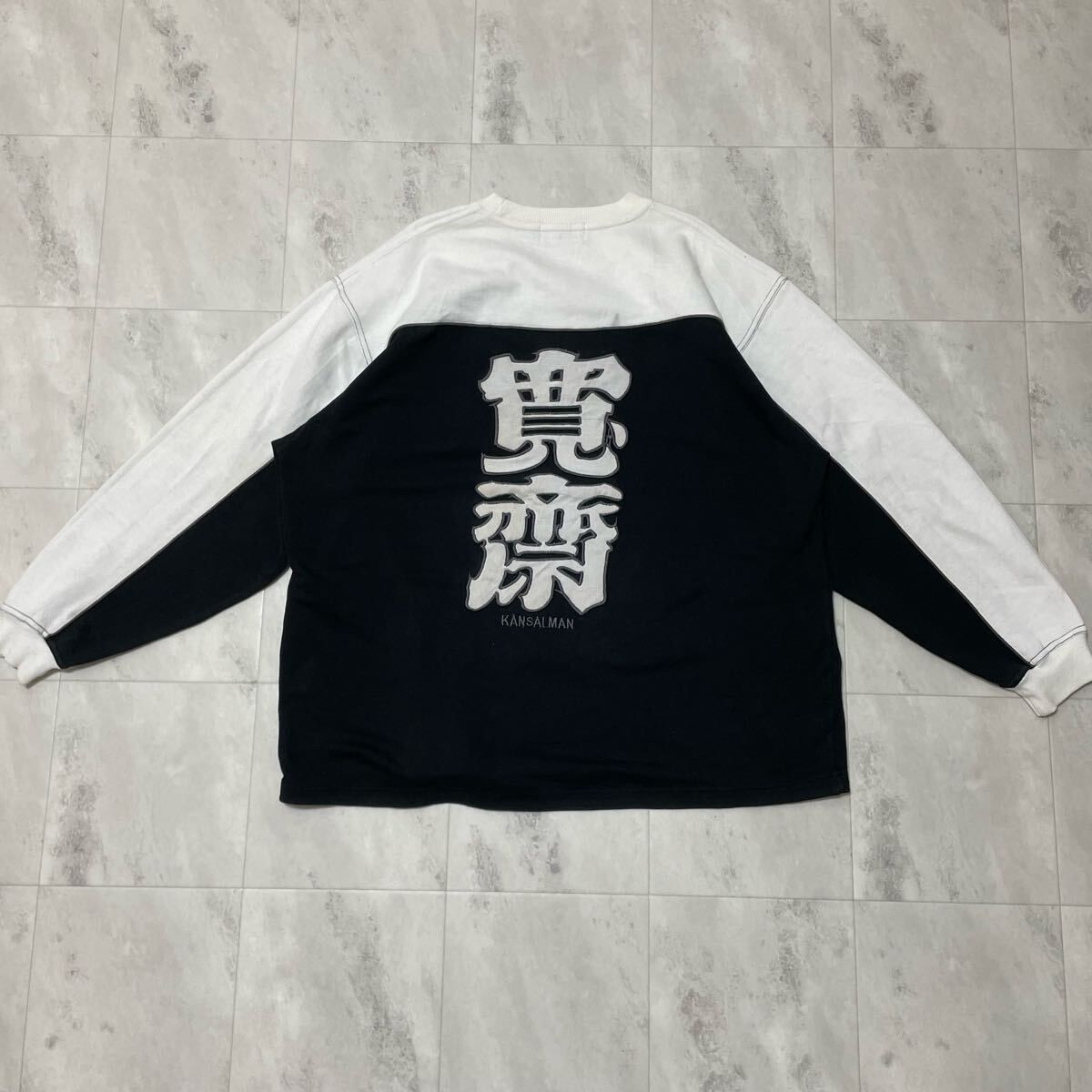 ヴィンテージKANSAI MAN 山本寛斎　ビッグロゴスウェット　アーカイブ　L ヴィンテージKANSAI MAN 山本寛斎 ビッグロゴスウェット