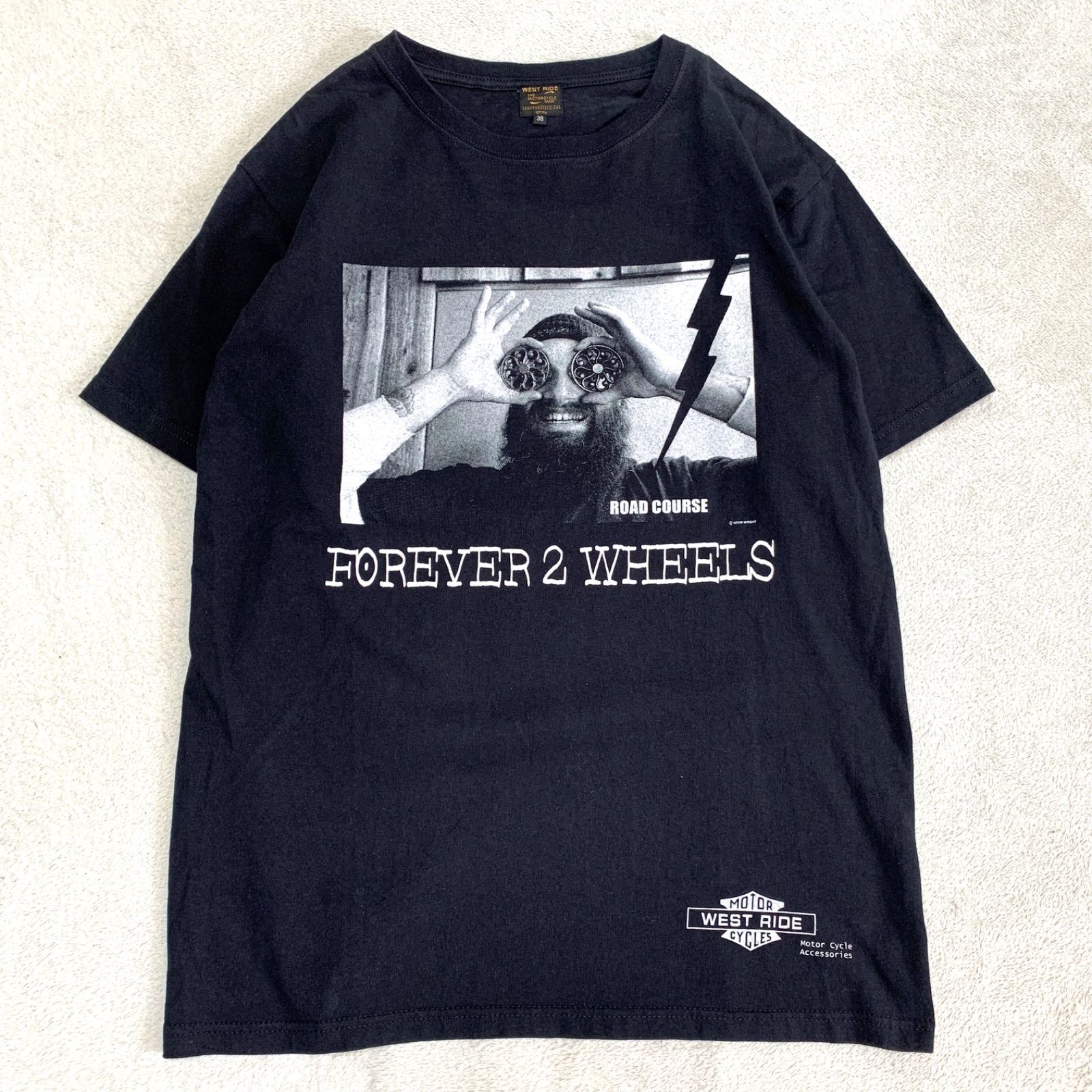 WEST RIDE ショートスリーブTシャツ 半袖カットソー 両面プリント ADAM