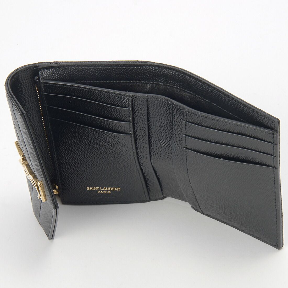SAINT LAURENT 三つ折り財布　ブラック SAINT LAURENT 三つ折り財布 ブラック