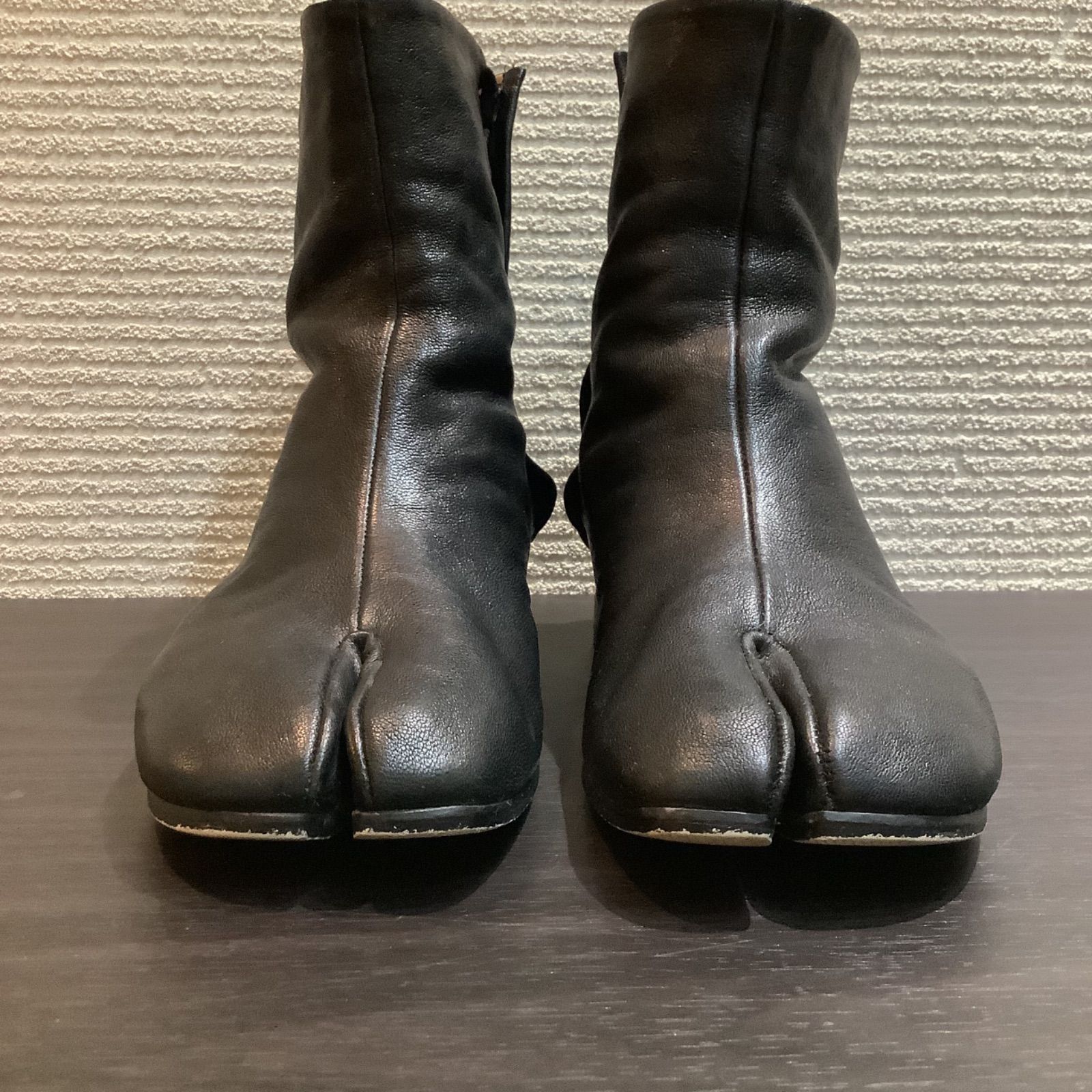 メゾンマルジェラ Madison Margiela レザー タビ ブーツ S58WU0273 【39】レディース ショートブーツ 足袋  ヒール3.5cm P431