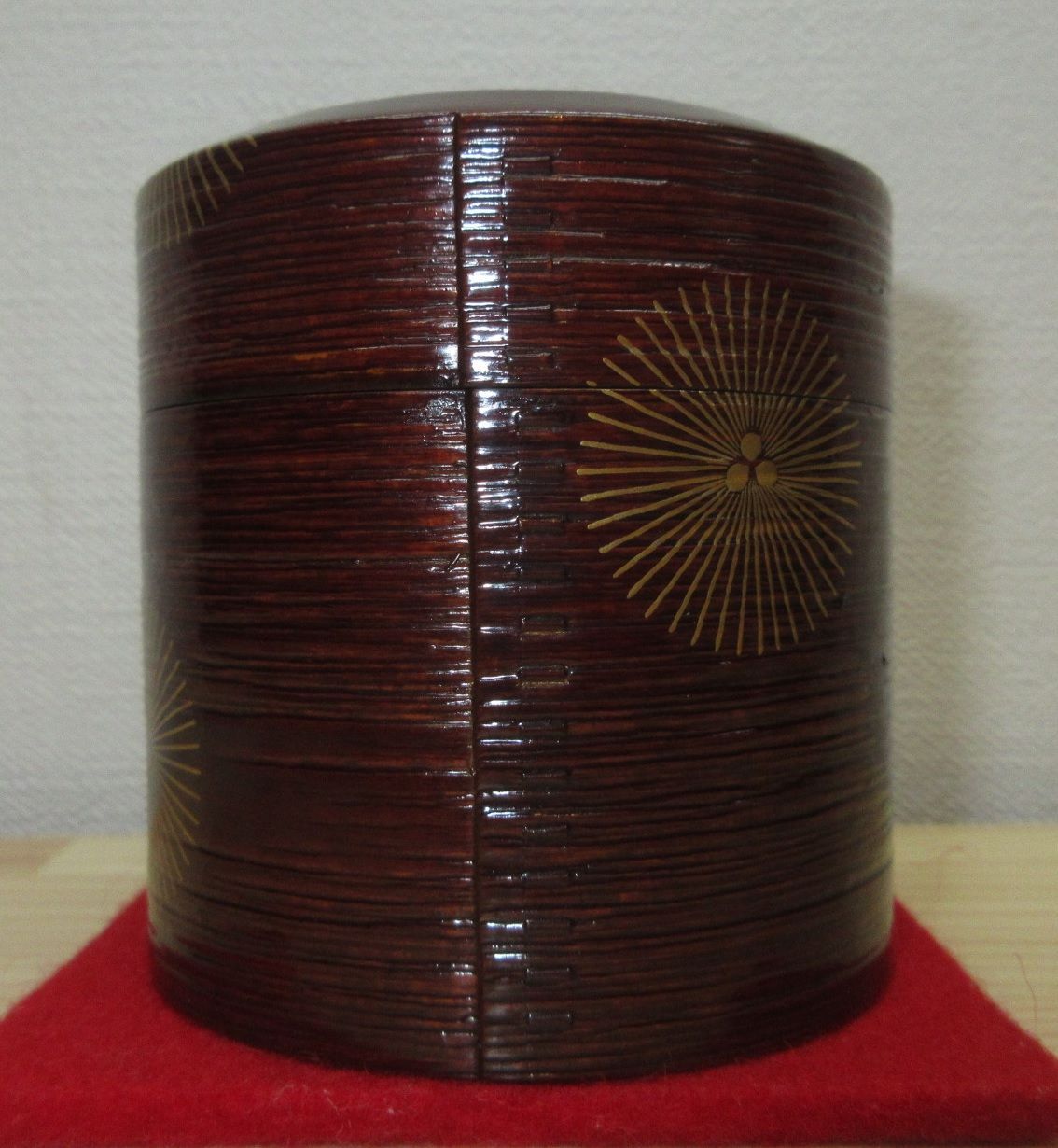 逢絢亭 茶道具 茶器 茶桶茶器 唐松蒔絵 裏千家書付 橋村萬象 共箱入り