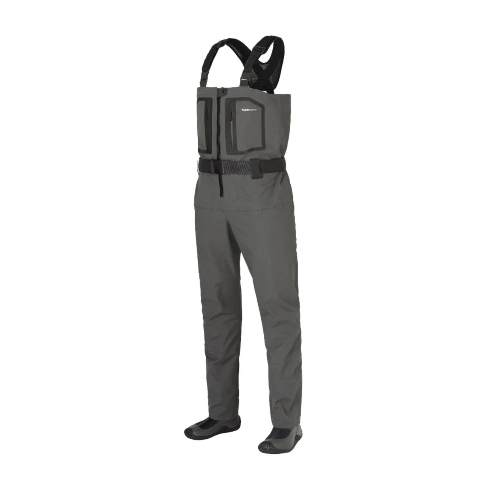 Size M_Color チャコールグレー シマノ ドライシールド 4 ストレッチウェーダー チェストハイ ラジアルソール 中丸 M L チャコールグレー FF-000V