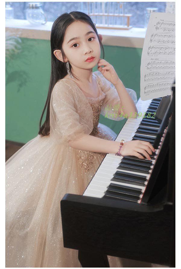 フリル ロングドレス