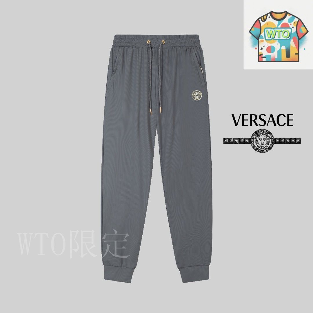 今日特価】Versace 春夏薄型 アイスシルクパンツ-1-1 - メルカリ