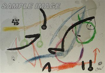 ジョアン・ミロ 版画 「ミロの庭の様々な驚異と詩情」よりVII