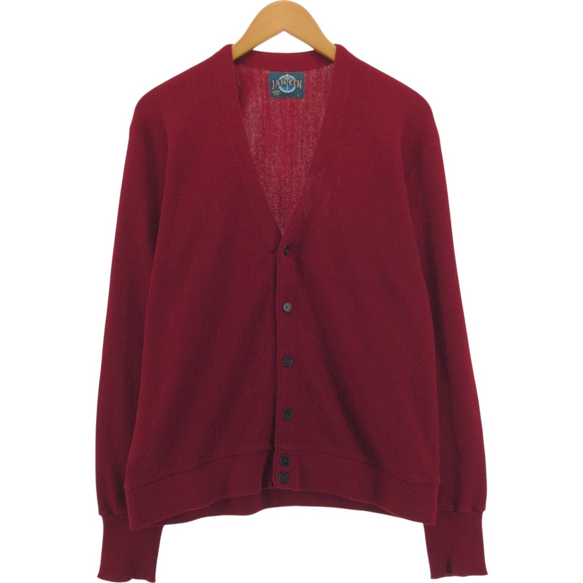 古着 90年代 ジャンセン Jantzen アクリルニットカーディガン USA製