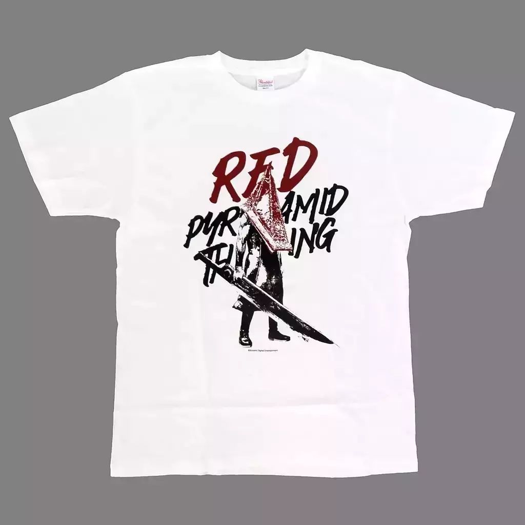 Tシャツ 単品 レッドピラミッドシング オリジナルTシャツ ホワイト XLサイズ PS5ソフト SILENT HILL 2 ファミ通DXパック 同梱特典