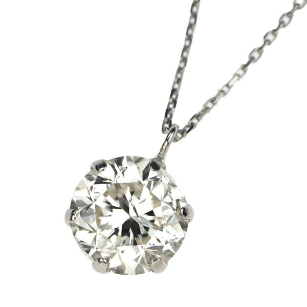 新品 Pt900/ Pt850 ダイヤモンド ペンダントネックレス 1.048ct