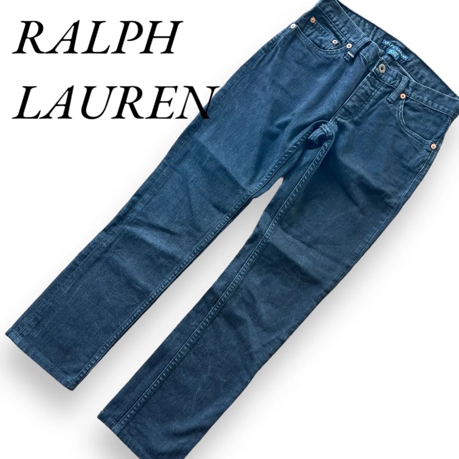 RALPH LAUREN ラルフローレン ブラックデニム スキニージーンズ 色落ち