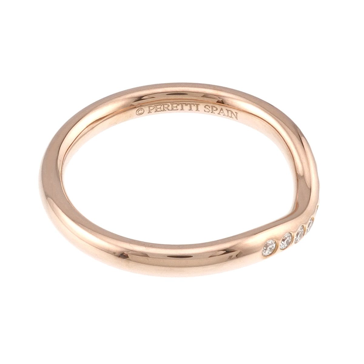 ティファニー　TIFFANY　K18YG　17.5号　カーブドバンドリング　良品 ティファニー TIFFANY K18YG 17.5号 カーブドバンドリング 良品