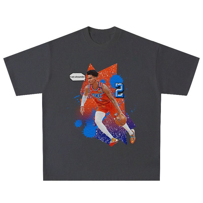 シェイ・ギルジャス・アレクサンダー　Tシャツ NBA シェイ ギルジャス アレクサンダー ヴィンテージ加工 半袖 T