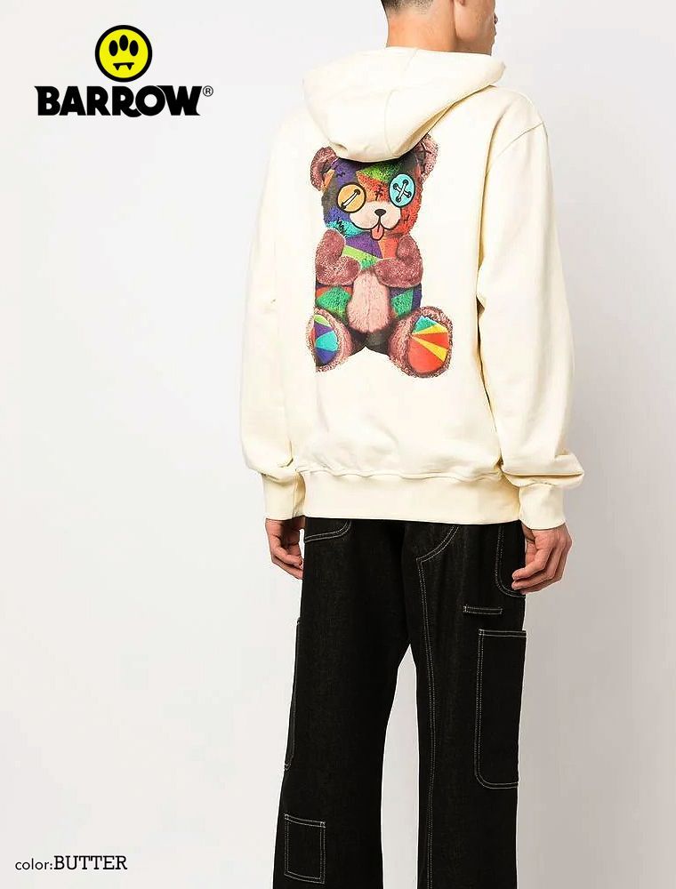 バロウ パーカー プルオーバー フーディ TEDDY BEAR HOODIE BARROW