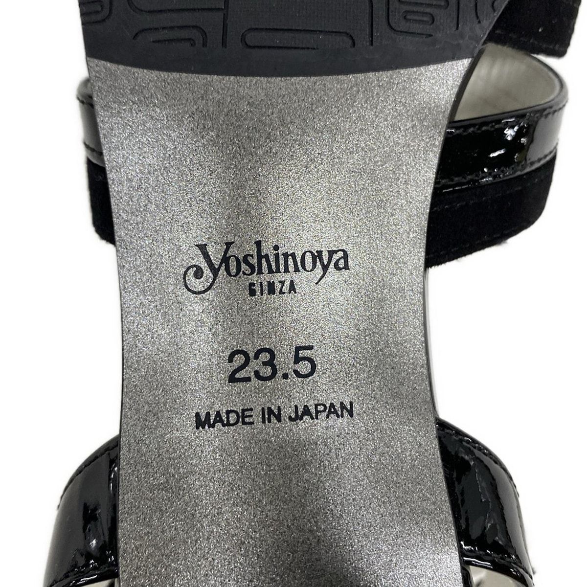 【美品】yoshinoya GINZA  銀座ヨシノヤ　サンダル  23.5 yoshinoya GINZA[銀座ヨシノヤ] ローヒールサンダル 23.5