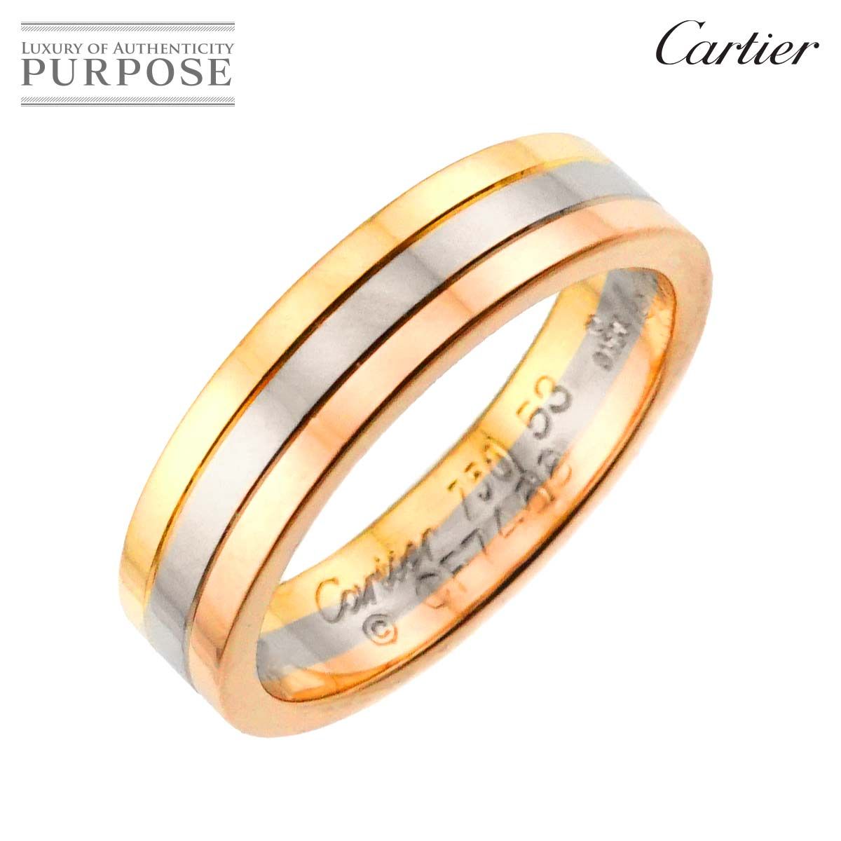カルティエ リング ルイカルティエヴァンドーム スリーカラー 50号