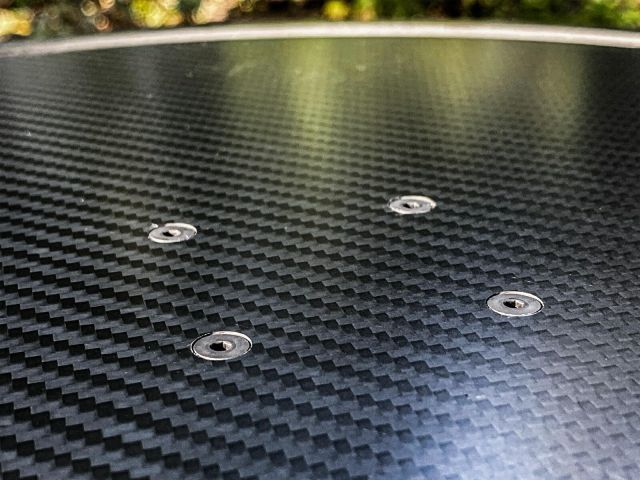 37キャンプ カーボンテーブルトップ レクタS 無地 カメラ三脚 サイド