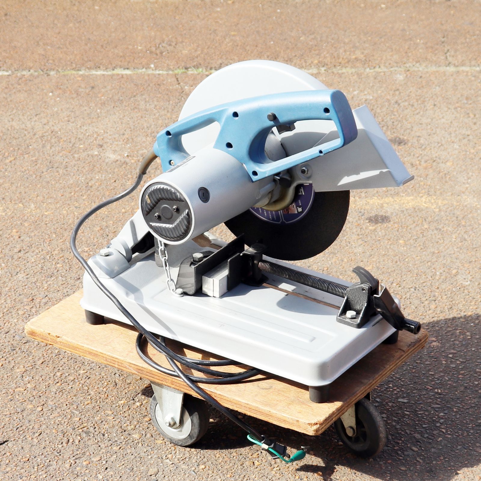 新潟発 アステージ NINEDIA 高速切断機 COS-355 355㎜ 電動 工具 動作 済 木工 鉄工 切断 木材 加工 DIY 卓上 丸ノコ マルノコ