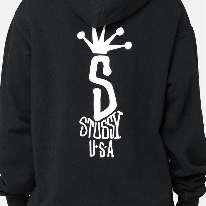 即納★希少! 大人気★STUSSY★BIG S LCB HOOD★ST0M0379 BLACK st0m0379 Stussy ステューシー パーカー プルオーバー