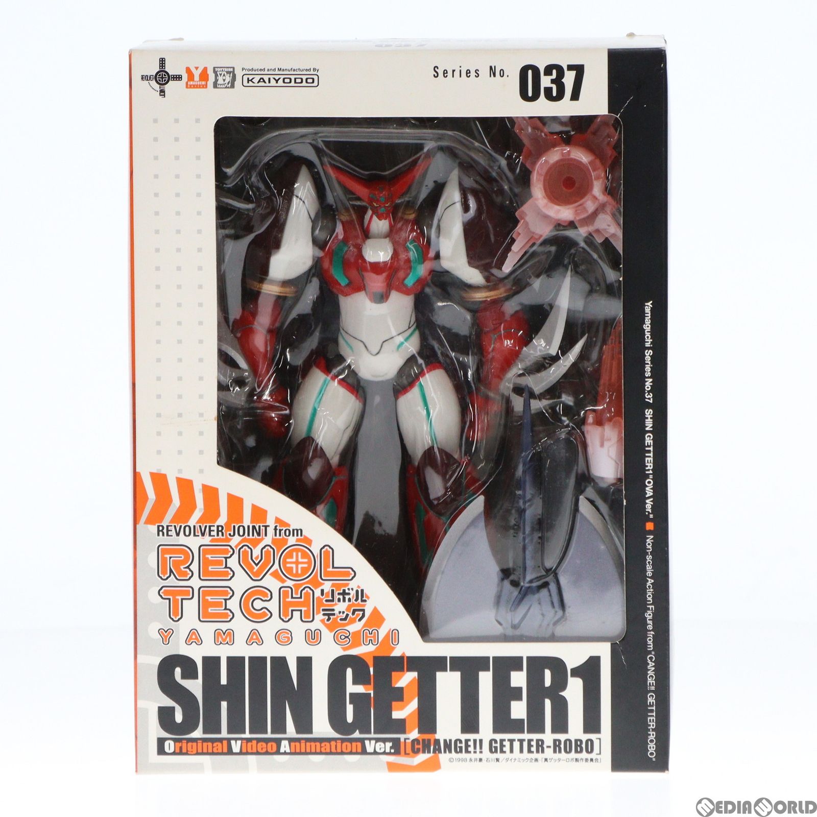 リボルテックヤマグチ No.037 OVA版 真ゲッター1 真ゲッターロボ(チェンジ!!ゲッターロボ) 世界最後の日 完成品 可動フィギュア 海洋堂 リボルテックヤマグチ No.037 OVA版 真ゲッター1 真ゲッターロボ
