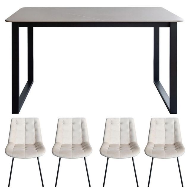 宮武製作所 ダイニングセット Ｄグレー アイボリー DNT DCHSET 新生活 インテリア 家具 おしゃれ デザイン