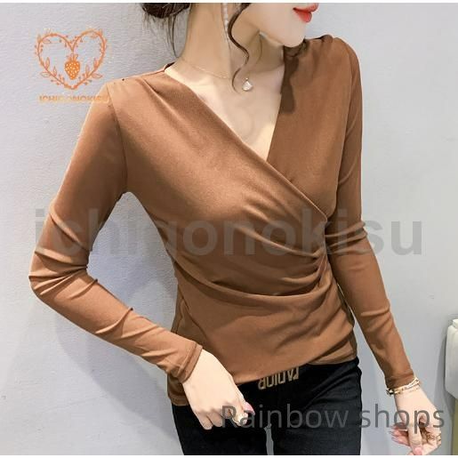 tシャツ カシュクールベロア レディース ine-6345-5.jpg