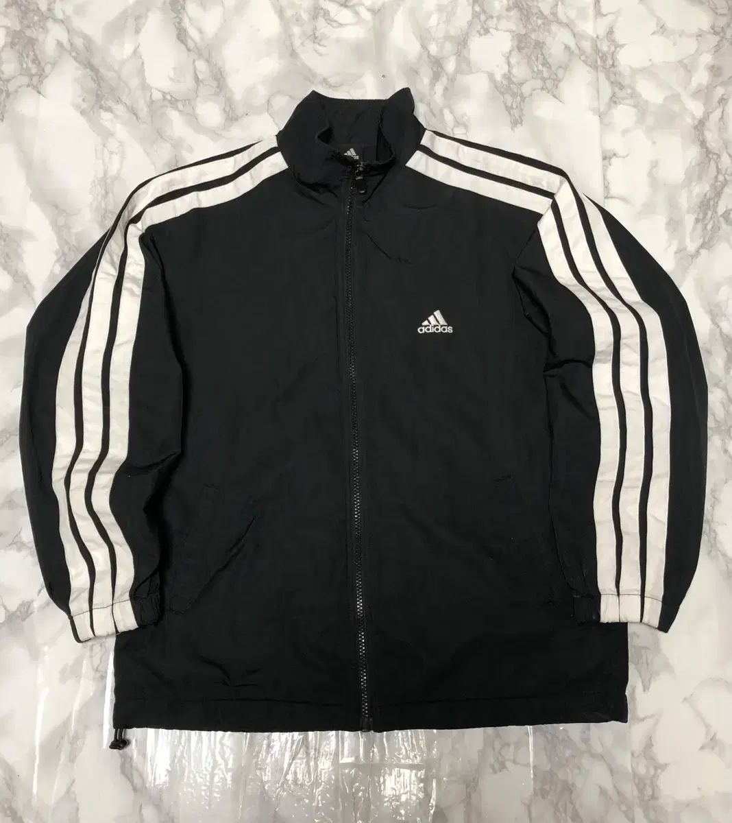 アディダス BIG 3本線 ウィンドブレーカー ジャケット オールドスクール