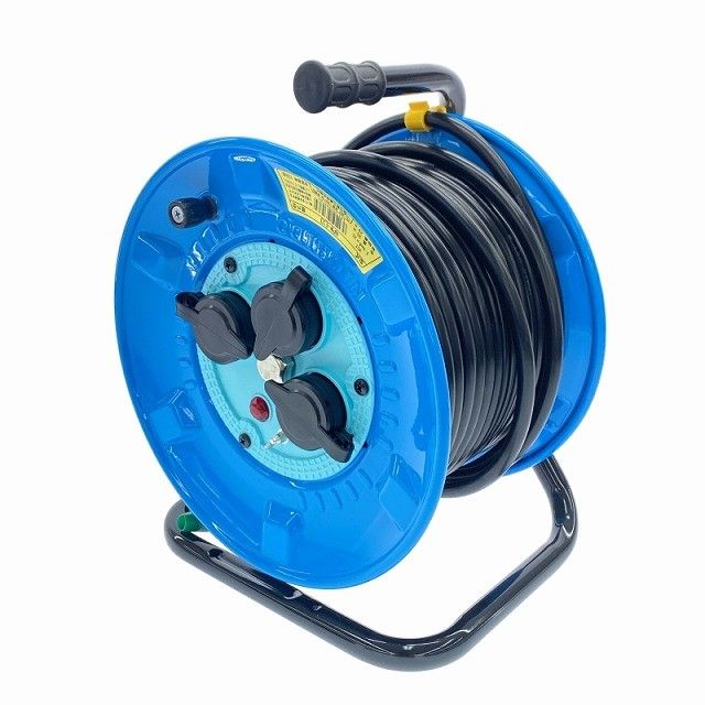 NICHIDO 日動工業 電工ドラム びっくリール 100V アース過負荷漏電しゃ断器付 30m RND-EK30S コードリール（単相１００Ｖ・逆配電型）]送料無料日動工業（株