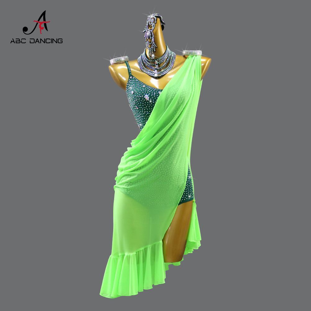 ♥ 感 社交ダンス ドレス レディース 競技用 ステージ 舞台衣装 発表会 ダンスウェア ラテン サンバ ルンバ チャチャ ワルツ タンゴ モダンダンス スタンダード パーティー 演出服 フラメンコ ベリーダンス フォーマルドレス P-83