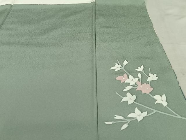 訪問着 身丈161cm 裄丈66.5cm M 袷 中村玉緒 落款あり 鳳凰 桜