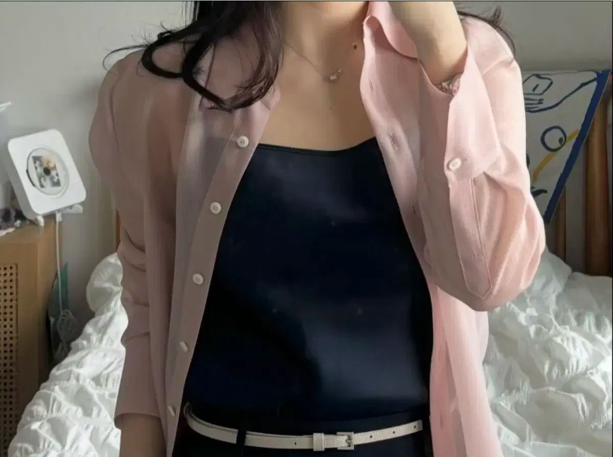  SIE シエ セリア シアー シャツ ダスティローズ M 長袖 シャツ ブラウス