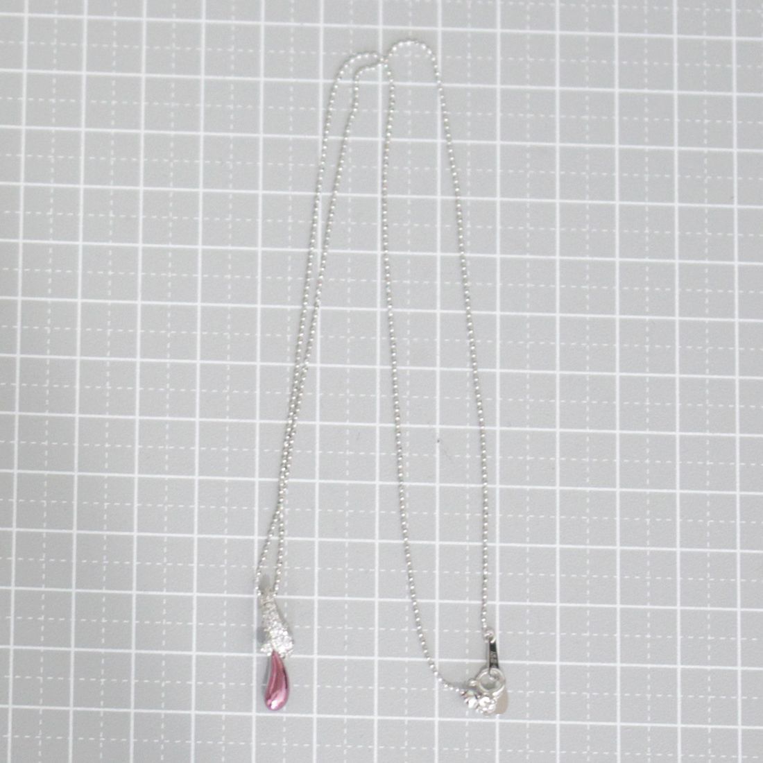 紫凛 シーリン ダイヤ0.2ct ネックレス パープルゴールド K18WG 紫凛 シーリン ダイヤ0.2ct ネックレス パープルゴールド K18WG