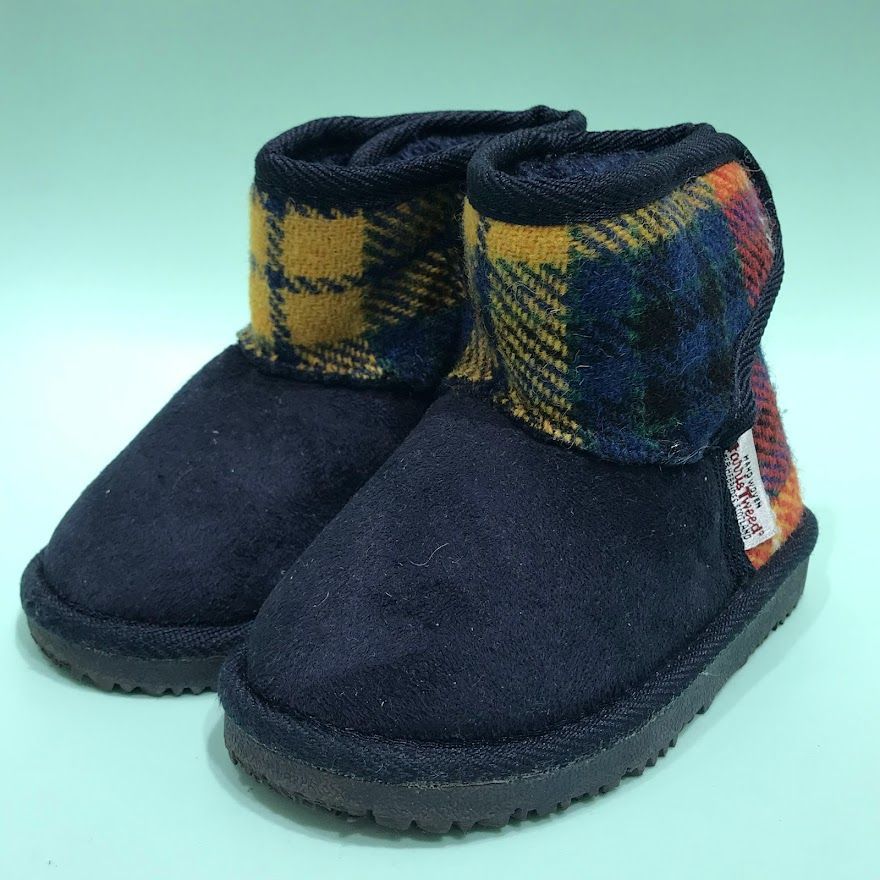 Harris Tweed 子供用 ムートンブーツ【15cm】 - 子供用品リユース