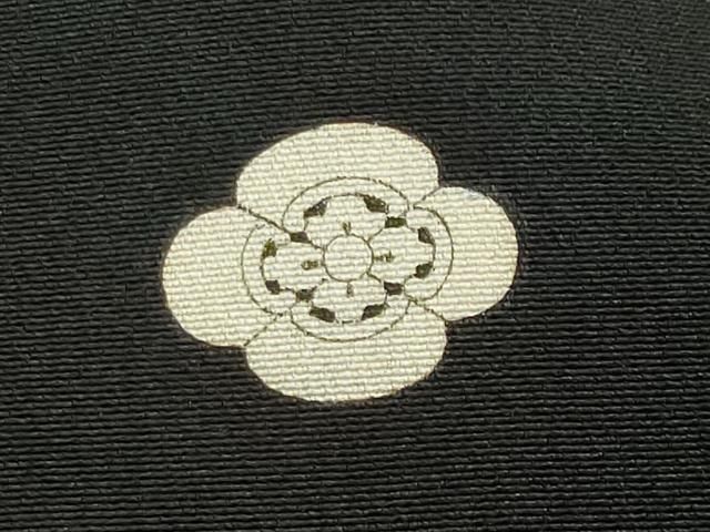 尾長鳥花文 暈し染め