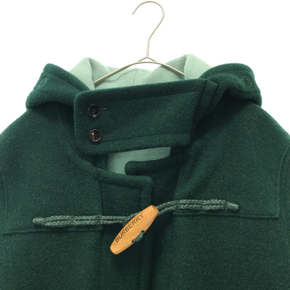 BURBERRY (バーバリー) Double-faced Wool Stripe Detail Duffle Coat