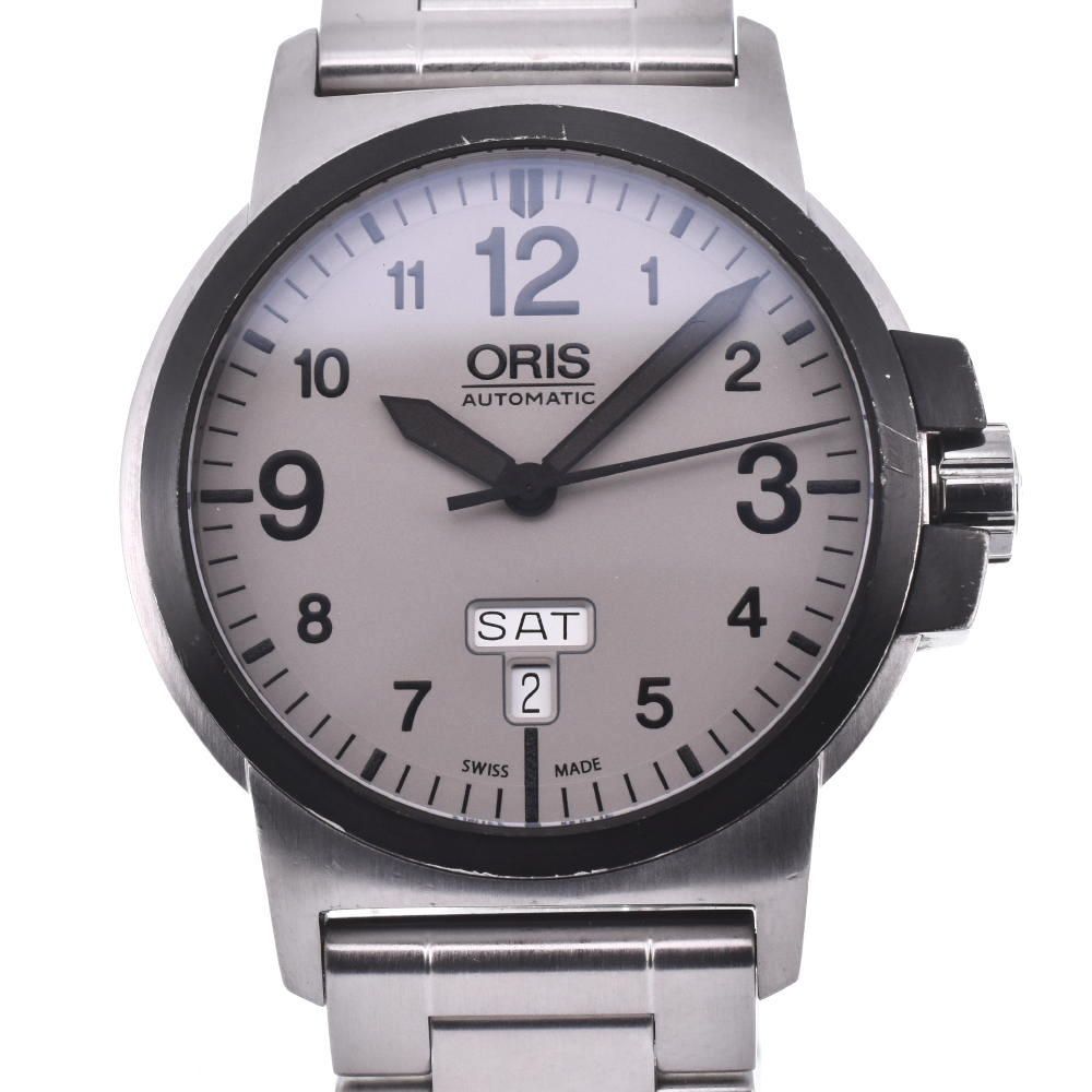 オリス ORIS 7641-43 BC3 アドバンスド デイデイト 裏スケ 自動巻き メンズ箱・保証書付き N#122833