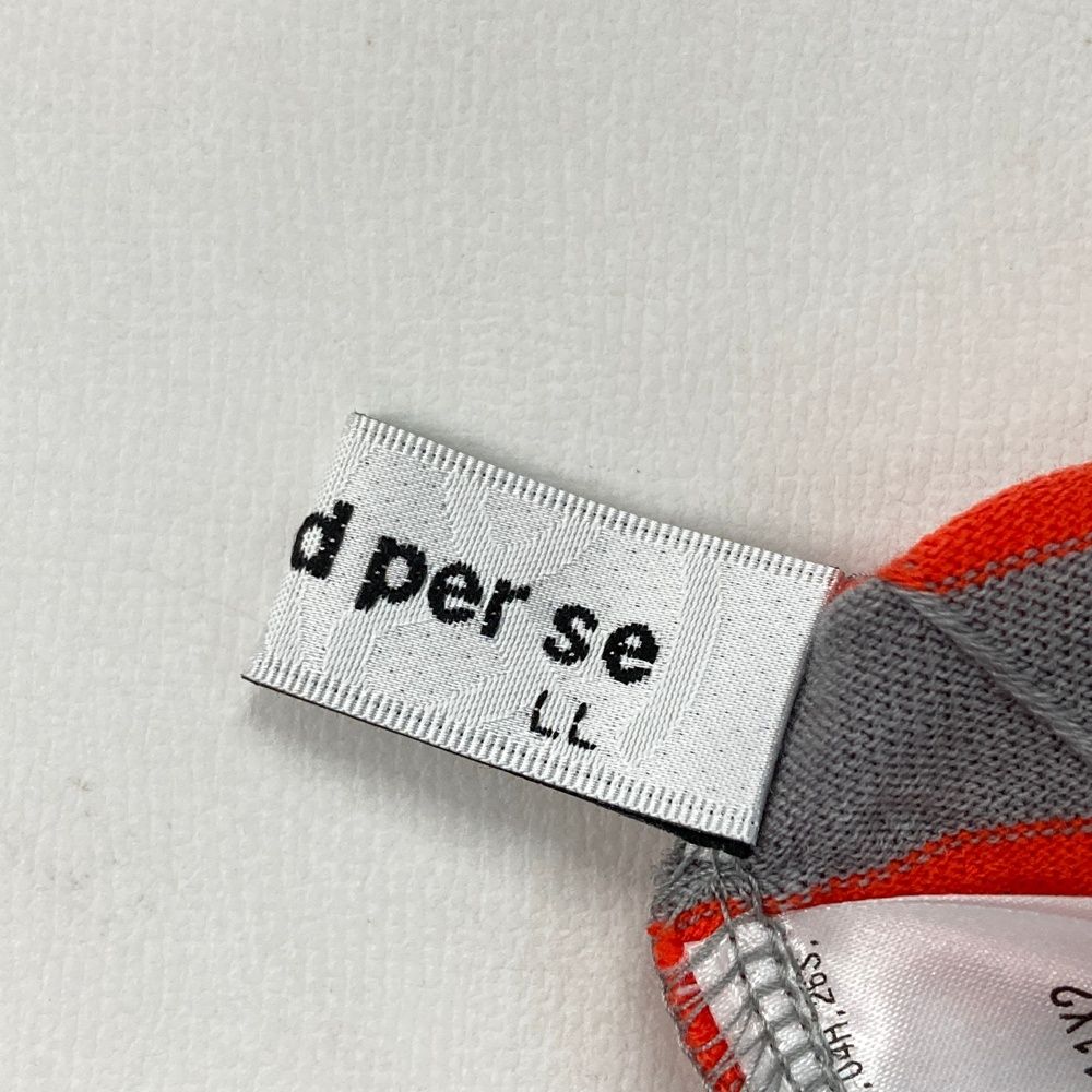 サイズ：LL AND PER SE アンパスィ  タートルネック 長袖Tシャツ ボーダー柄 オレンジ系 [240101495706] ゴルフウェア メンズ ストスト サイズ：LL AND PER SE アンパスィ タートルネック 長袖Tシャツ