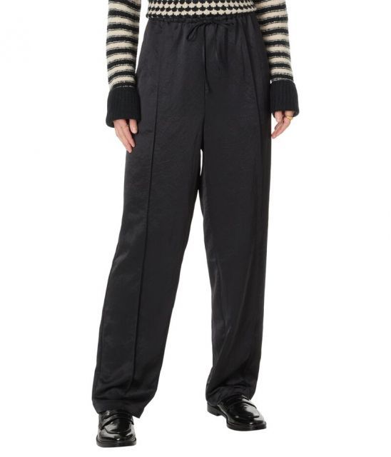 【送料無料】 メイドウェル レディース デニムパンツ ボトムス Pintucked Slim Pull-On Pants in True Black True Black