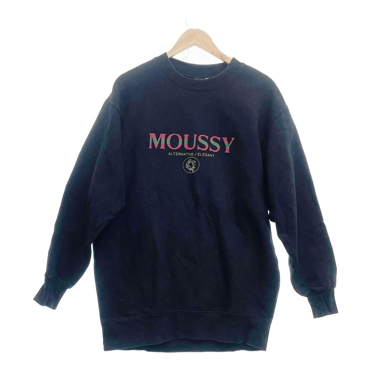 フリーサイズ】moussy マウジー 裏起毛トレーナー スウェット