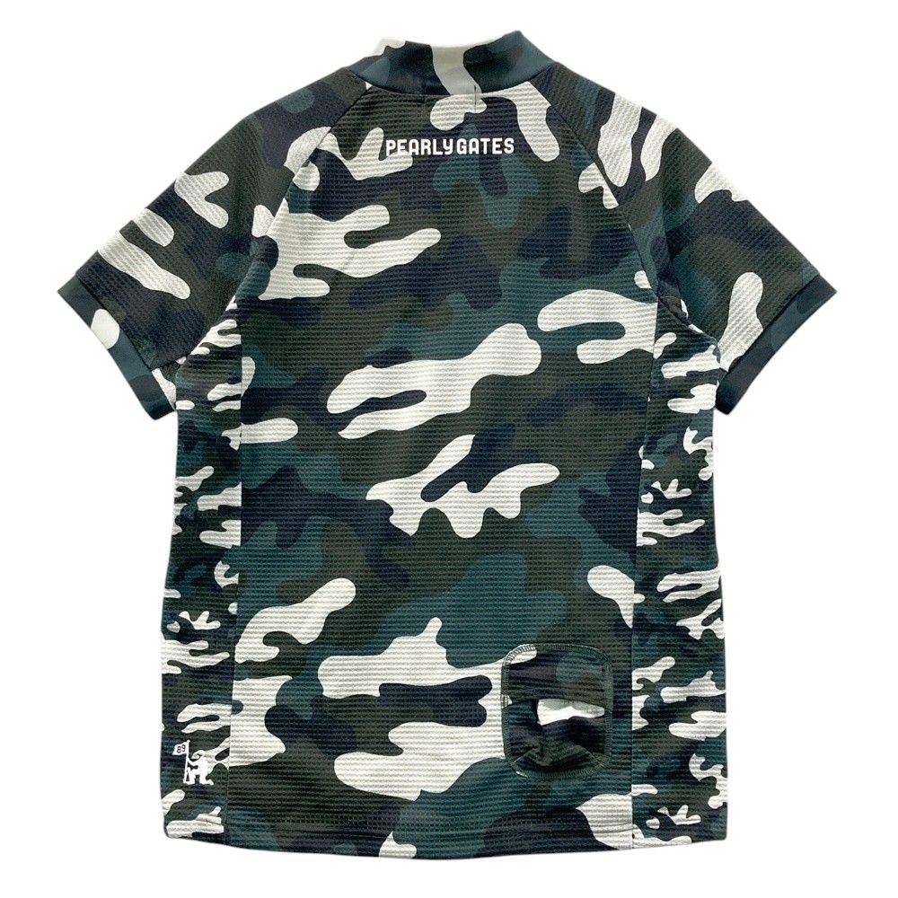 サイズ：4 PEARLY GATES パーリーゲイツ ハーフジップ半袖Tシャツ